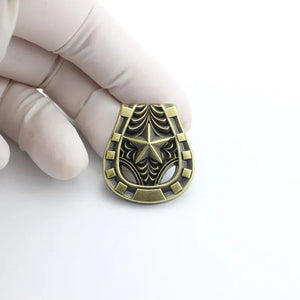 Vintage concho med stjärnmotiv