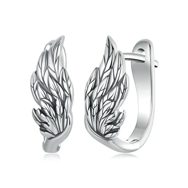 Ohrringe Flügel Silber