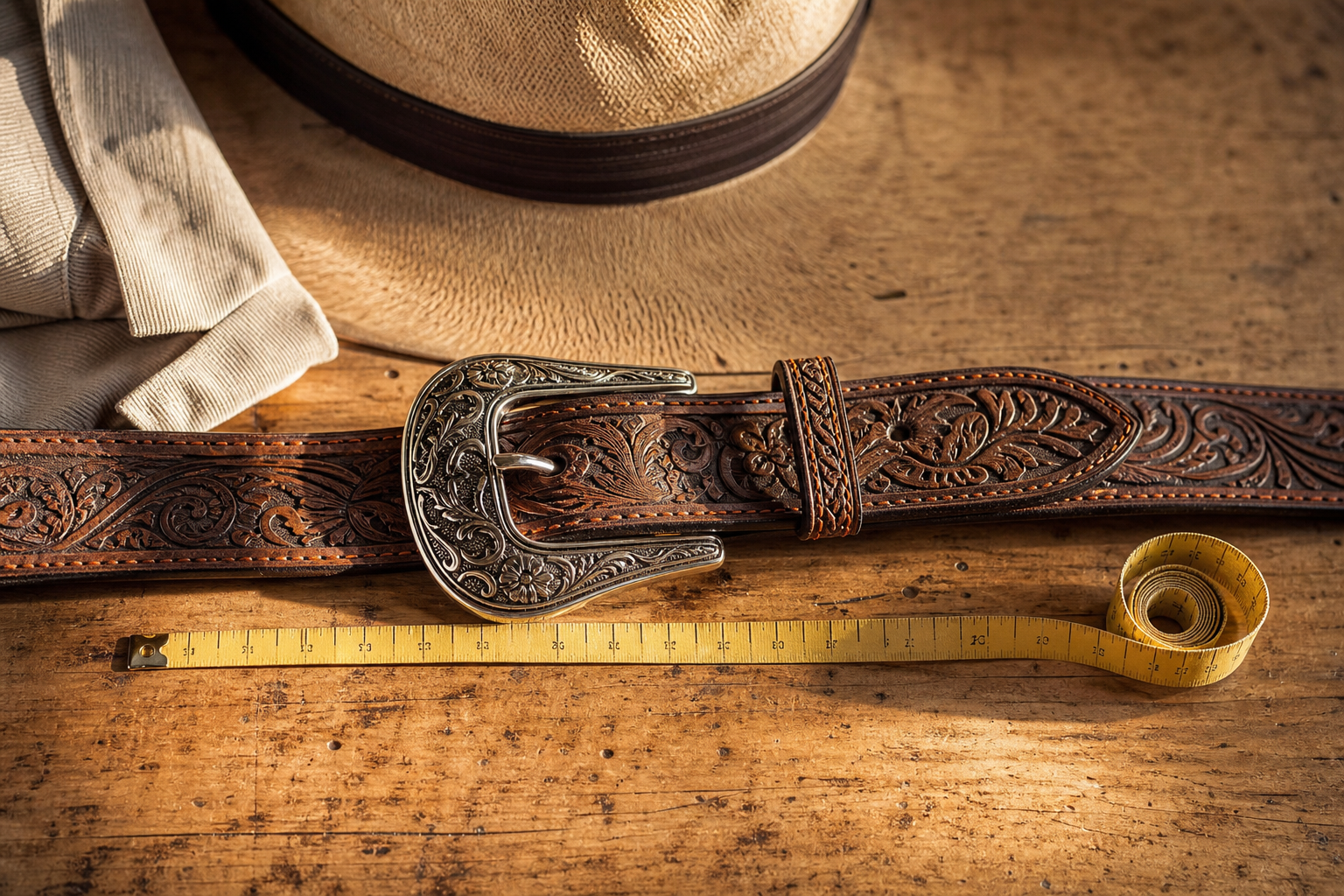 Guide des tailles de ceinture western : trouver la bonne longueur