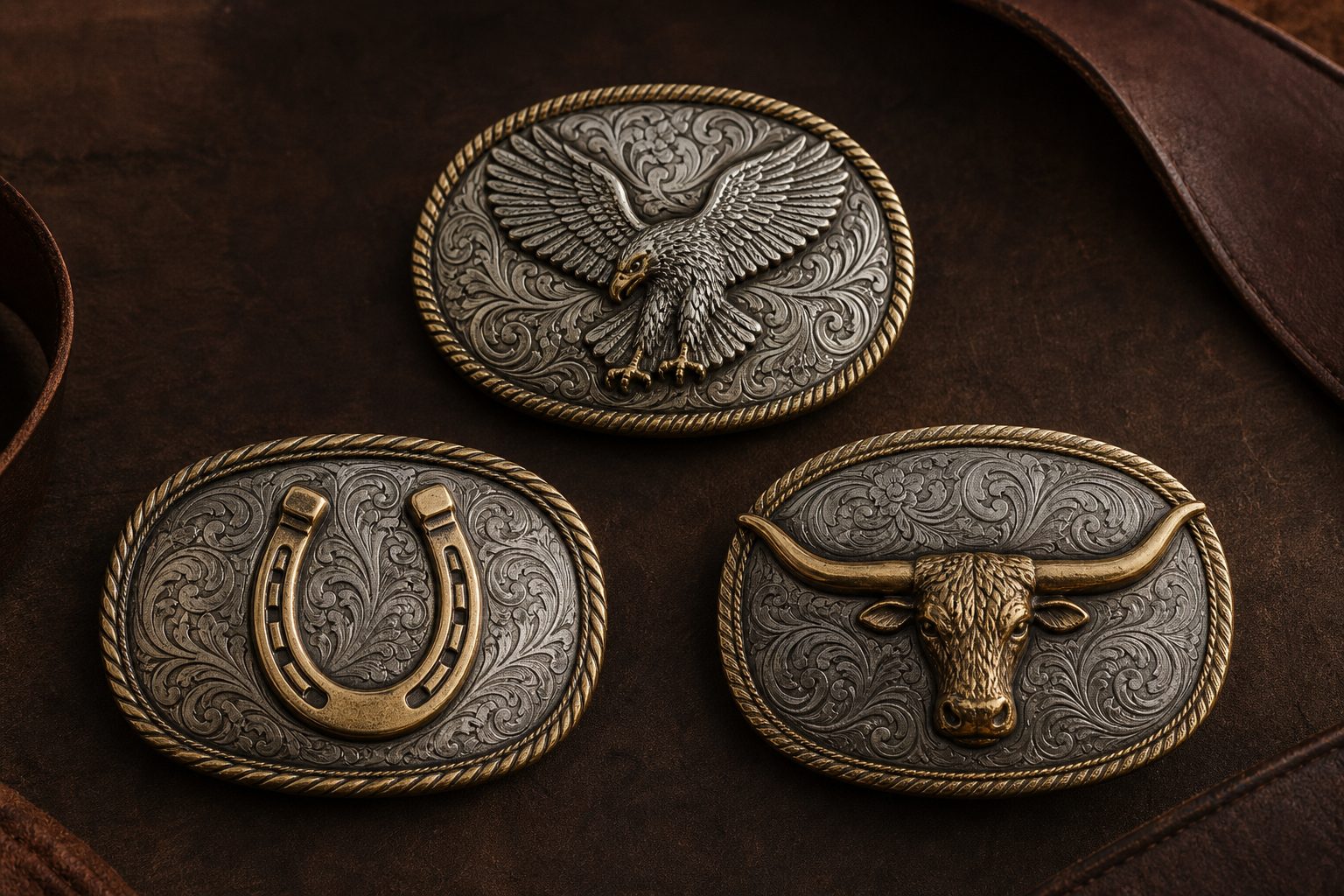 Les symboles des boucles de ceinture western : guide des motifs