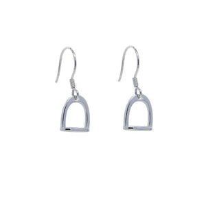2025 New 925 Sterling Silver Bling Equestrian Horse Jewelry Snaffle Bit Stirrup Horseshoe Slippy Hook Dangle Drop Earring silver