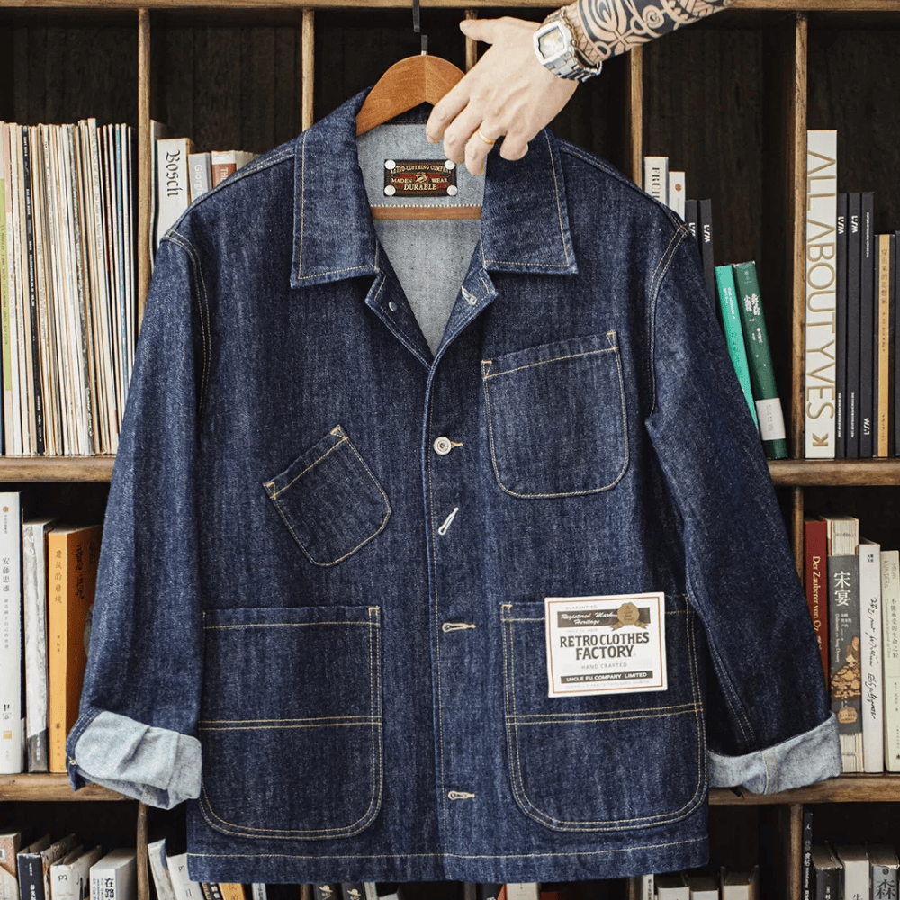 Arbets jacka jeans herr