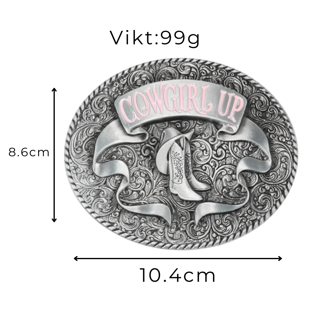 Bältespänne Cowgirl Up