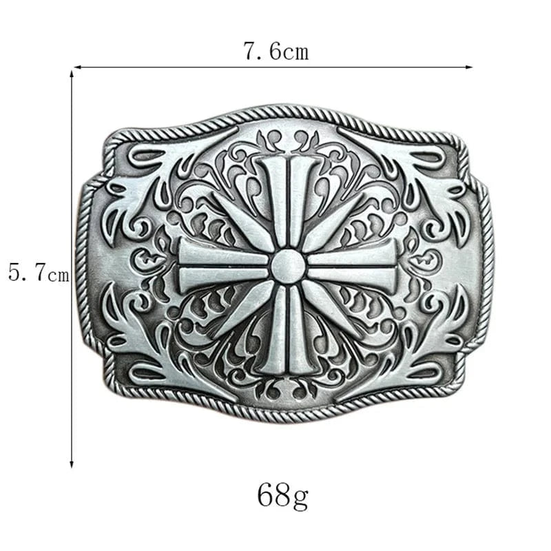 Bältespänne kors silver ornament kristen Silver