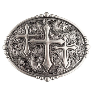 Bältespänne med kors och ornament i westernstil B sliver