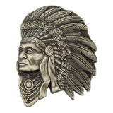 Bältesspänne cowboy indian hövding western stil för män Antikguld