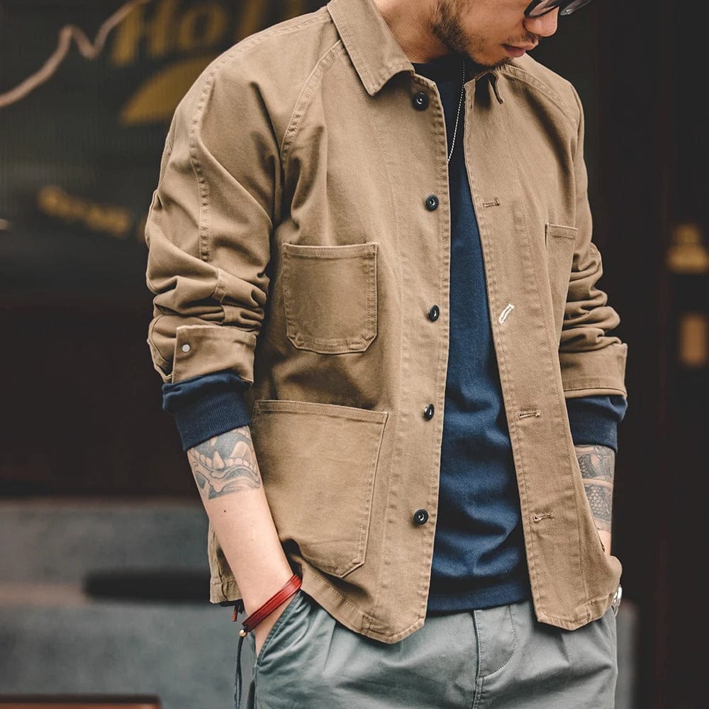 Beige jacka herr