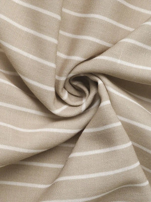 Beige randig klänning