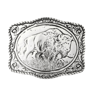 Bison Bältesspänne Silver Silver