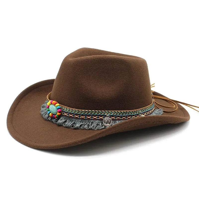 Bohemisk filt cowboyhatt