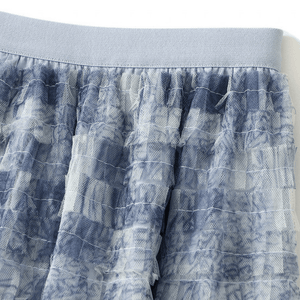 Bohemisk tyllkjol med tie-dye mönster