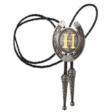 Bolo tie med bokstavsemblem A–Z Silver H