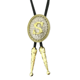 Bolo tie med initial A–Z i tvåtonad metall S
