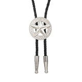 Bolo tie med pentagram i silver Silver