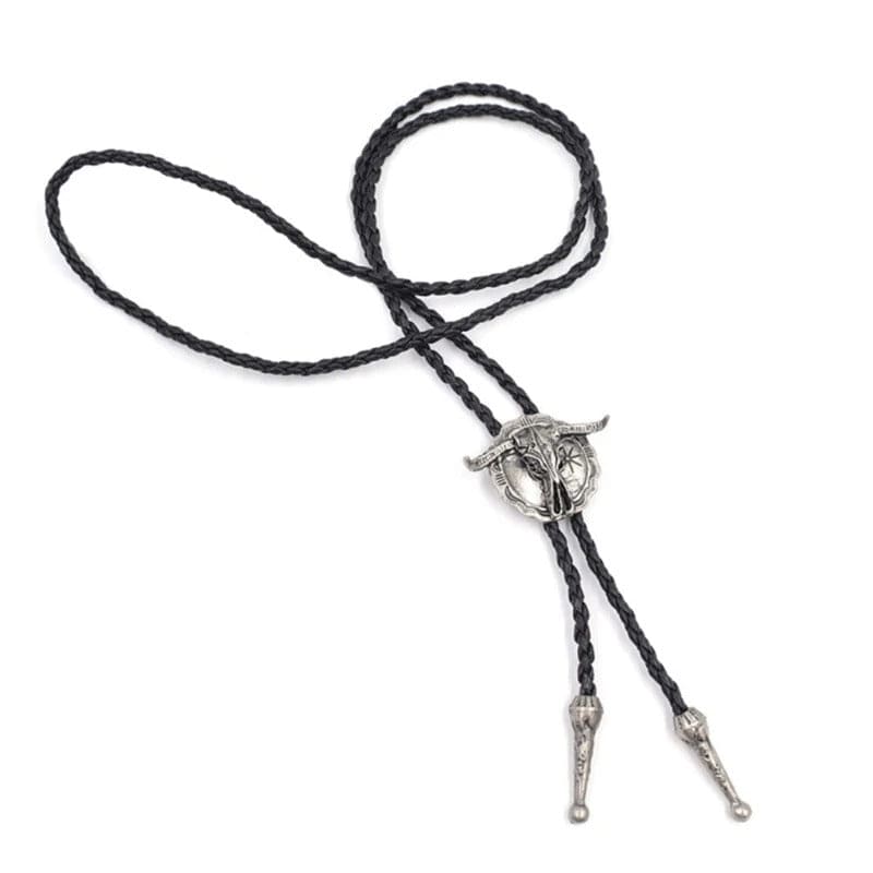 Bolo tie med tjurskalle i vintagestil