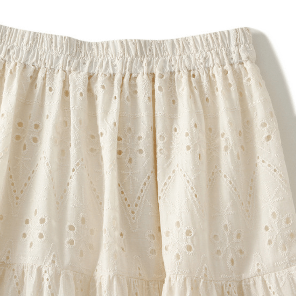 Broderie anglaise kjol