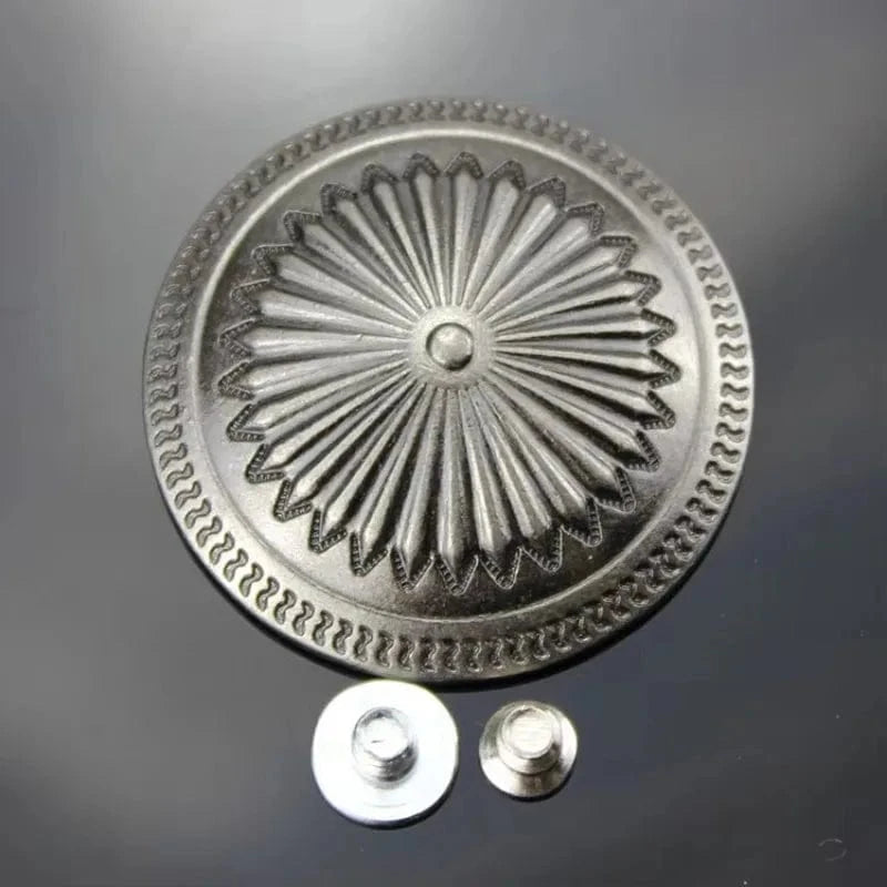 Concho Antiksilver Daisyformad Antiksilver / 37mm