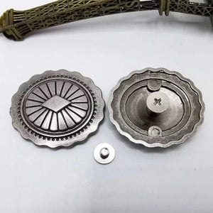 Concho i Antikmetall med Diamantmönster