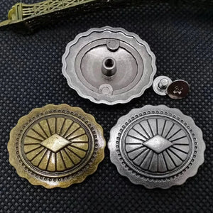 Concho i Antikmetall med Diamantmönster