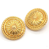 Concho i Retroblommig Design Guld / 15mm 6st