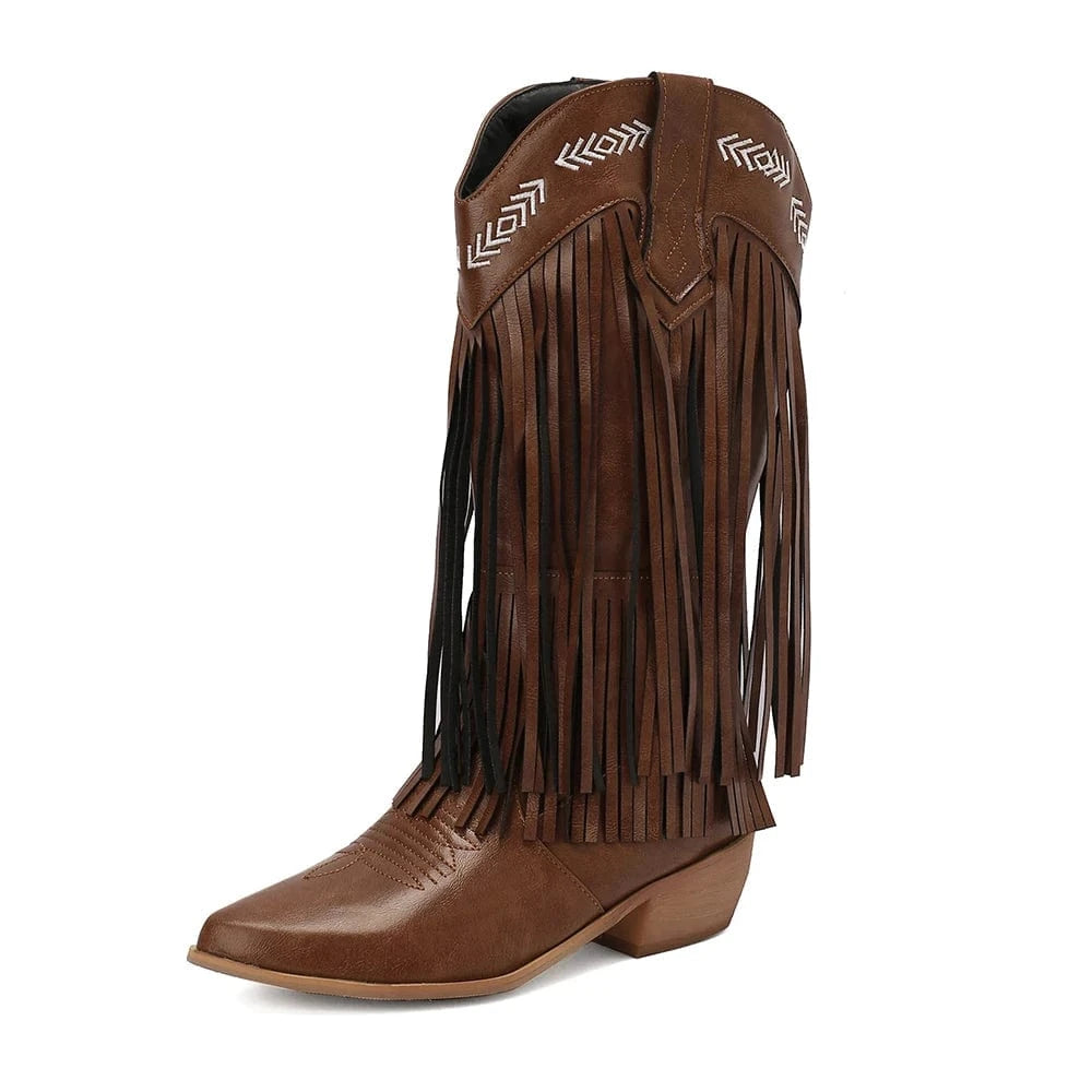 Cowboy boots mocka dam Brun / 36