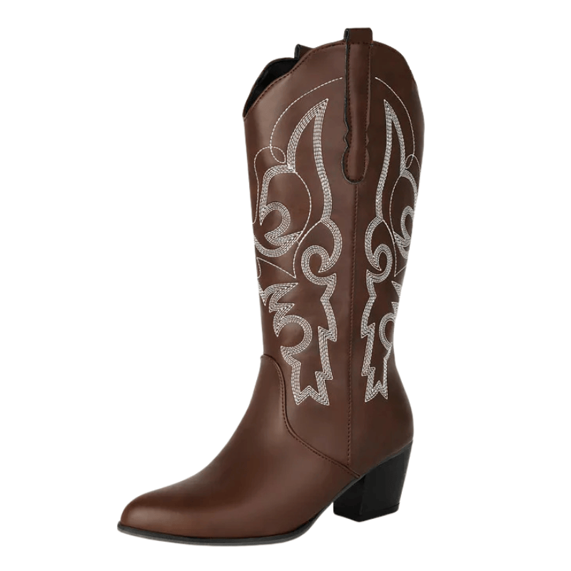 Cowboy boots skinnimitation Brun / 35