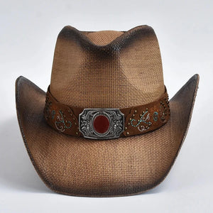 Cowboy Stråhatt med Smyckesbälte