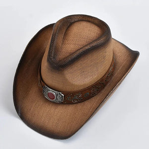 Cowboy Stråhatt med Smyckesbälte