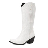 Fransboots i Westernstil för Dam Vit / 35