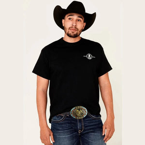 Cowboybälte i bohemisk stil med turkosa detaljer och snidade blommönster