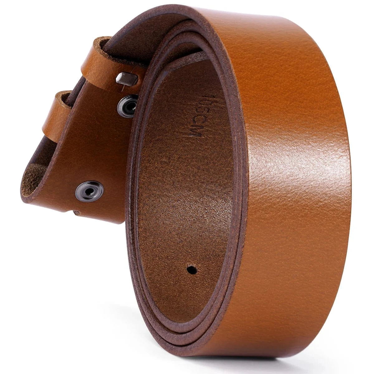Cowboybälte i vegetabiliskt garvat läder Brun / 110cm