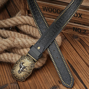 Cowboybälte med hästmotiv