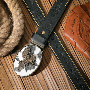 Cowboybälte med örnmotiv