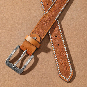 Cowboybälte med präglad örn