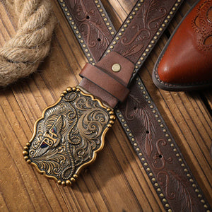 Cowboybälte präglad gravyr