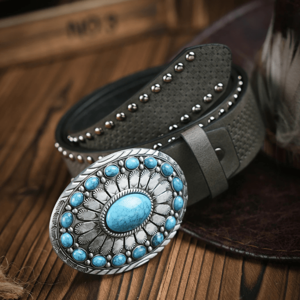 Cowboybälte turkosspänne