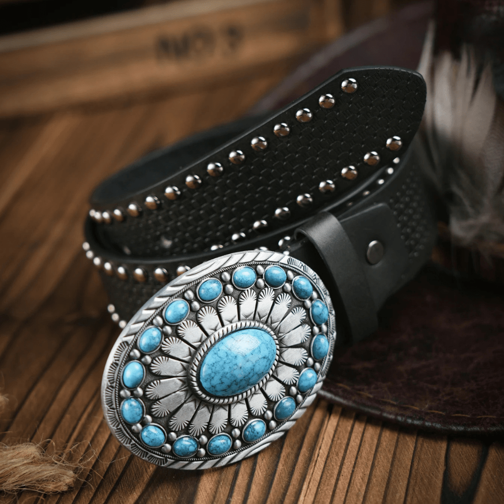 Cowboybälte turkosspänne