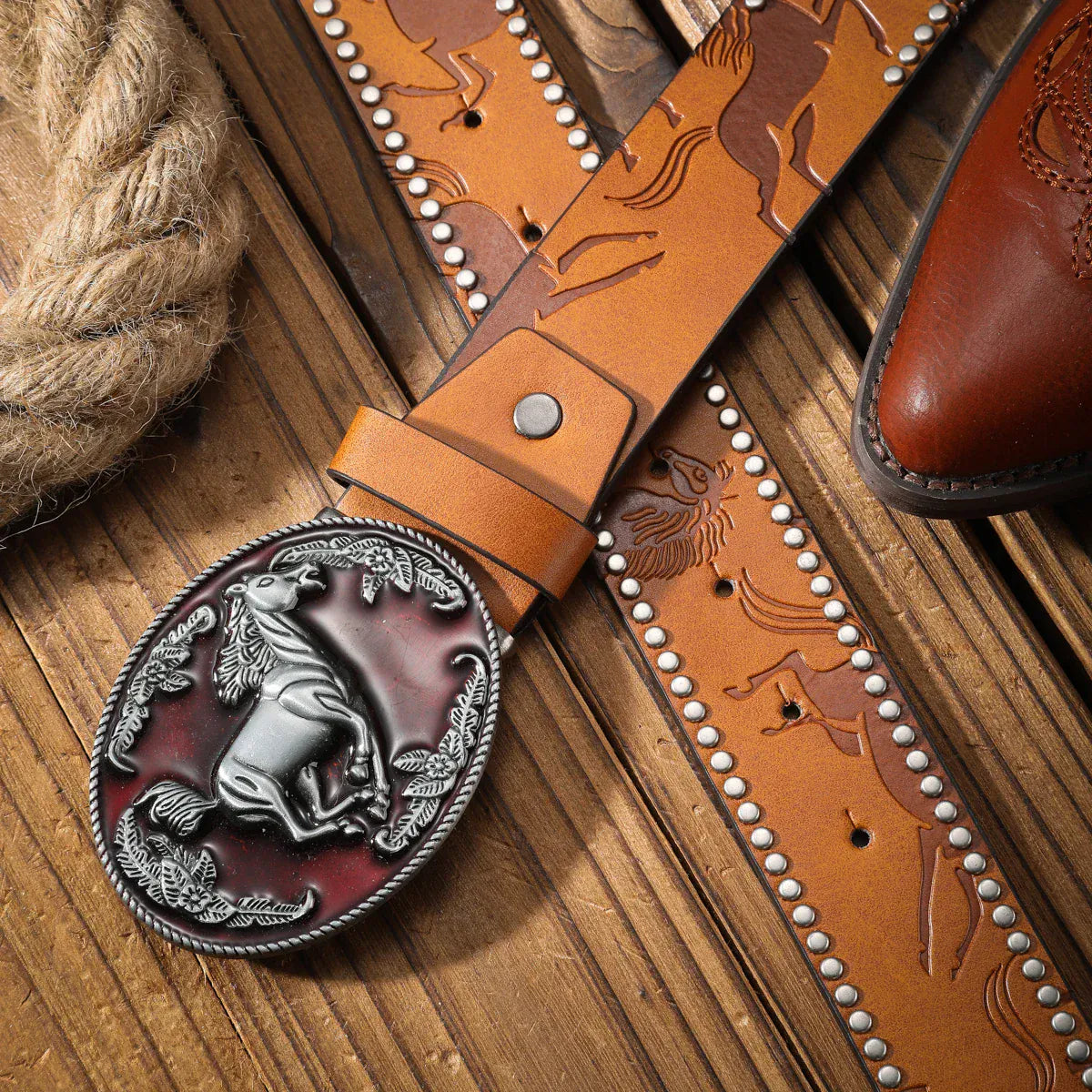 Cowboybälte westernhästdesign