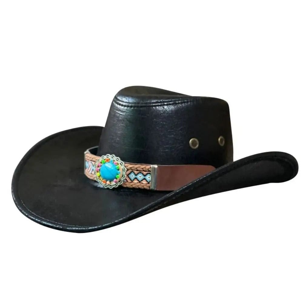 Cowboyhatt för Dam Svart / 56-58cm