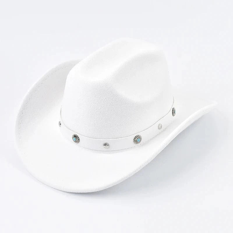 Cowboyhatt för tjej Vit / 56-58cm