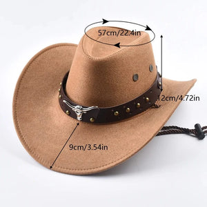 Cowboyhatt i Mjuk Mockaimitation