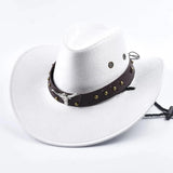 Cowboyhatt i Mjuk Mockaimitation Vit / One Size