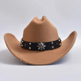 Cowboyhatt med dödskalle Kamel / One Size