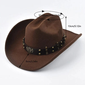 Cowboyhatt med prydnadsband