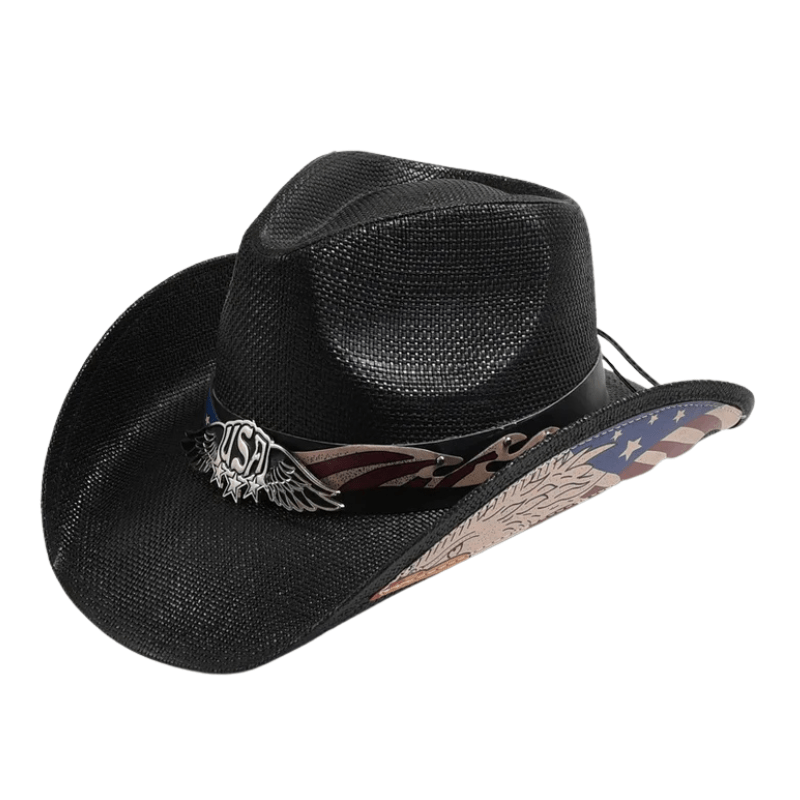Cowboyhatt USA Svart / 56-58cm