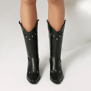 Cowgirl Boots med Nitdetaljer