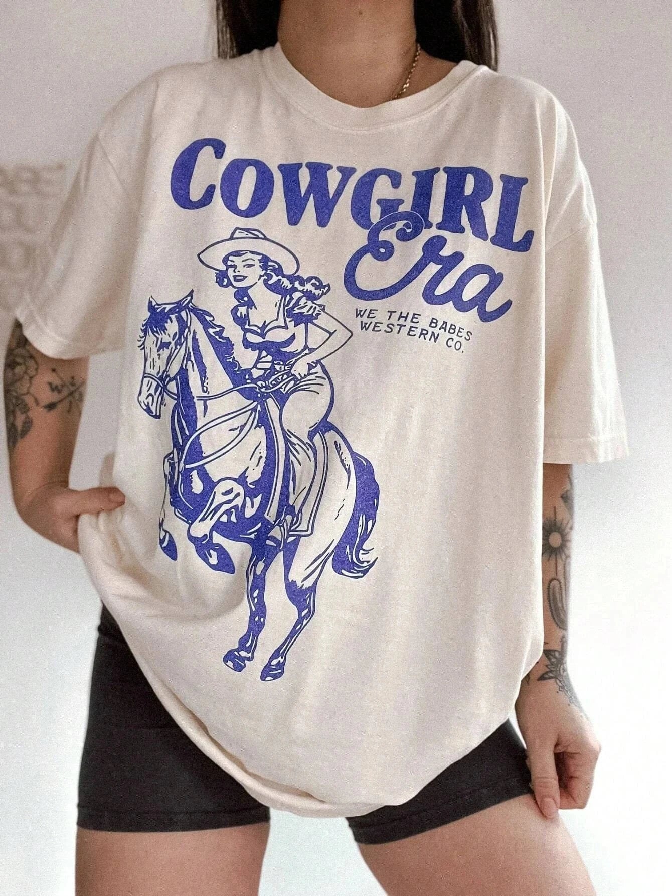 Cowgirl Era T-shirt Vit / S