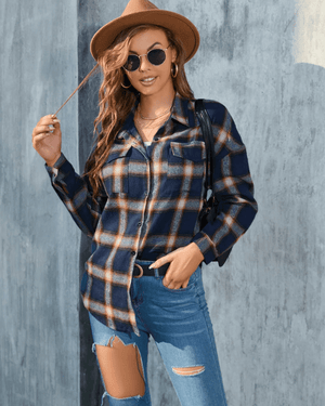 Cowgirl rutig flanellskjorta