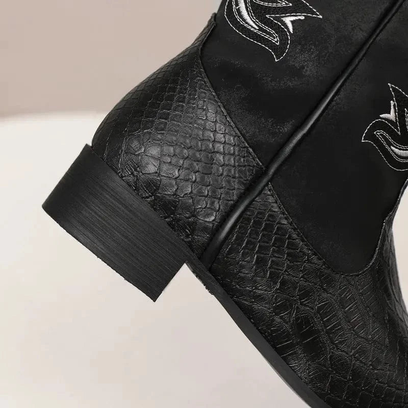Cowboy boots svarta