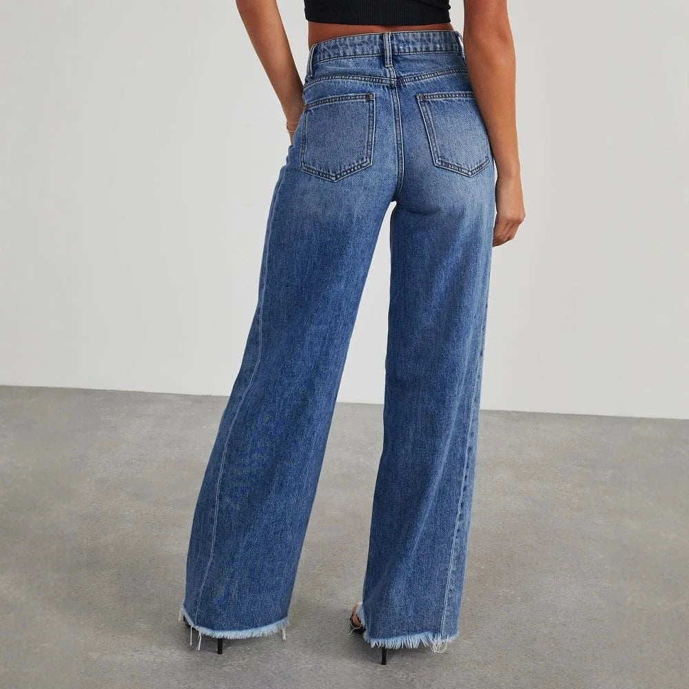 Cropped jeans dam